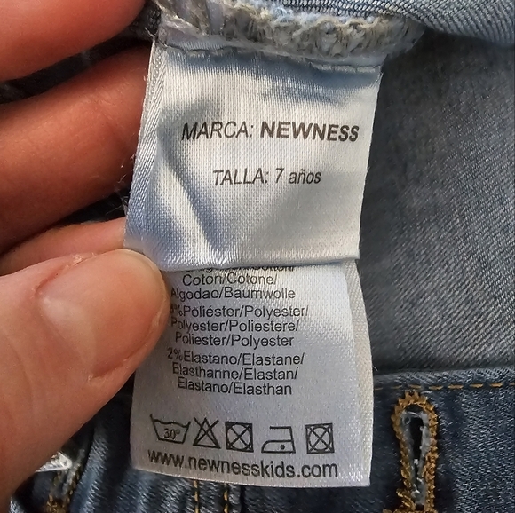 Newness Kids Blue Denim Jean Jacket Size 7 - Picture 9 of 10